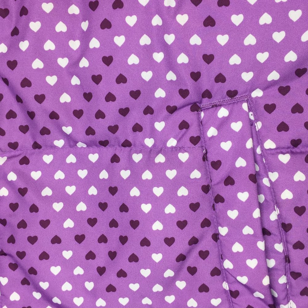 Lands' End girl's purple puffer vest size 6x/7. - Picture 3 of 6